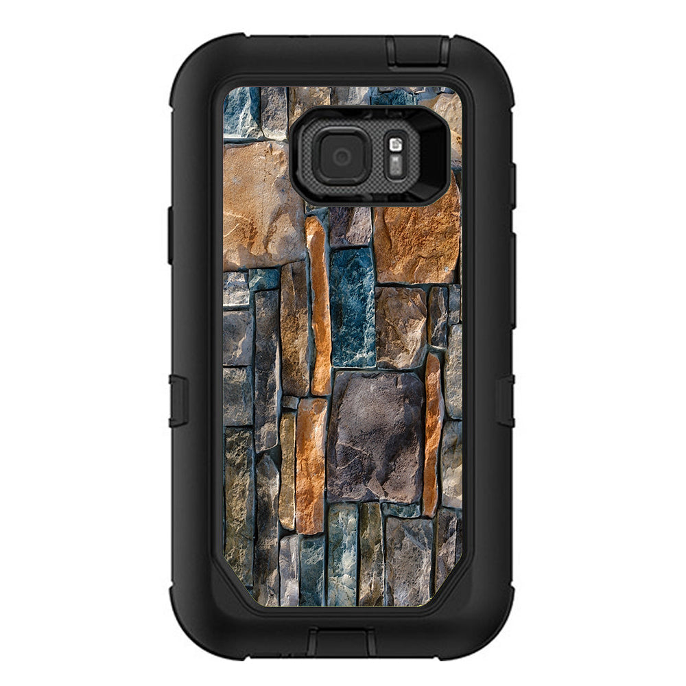  Aged Used Rough Dirty Brick Wall Panel Otterbox Defender Samsung Galaxy S7 Active Skin