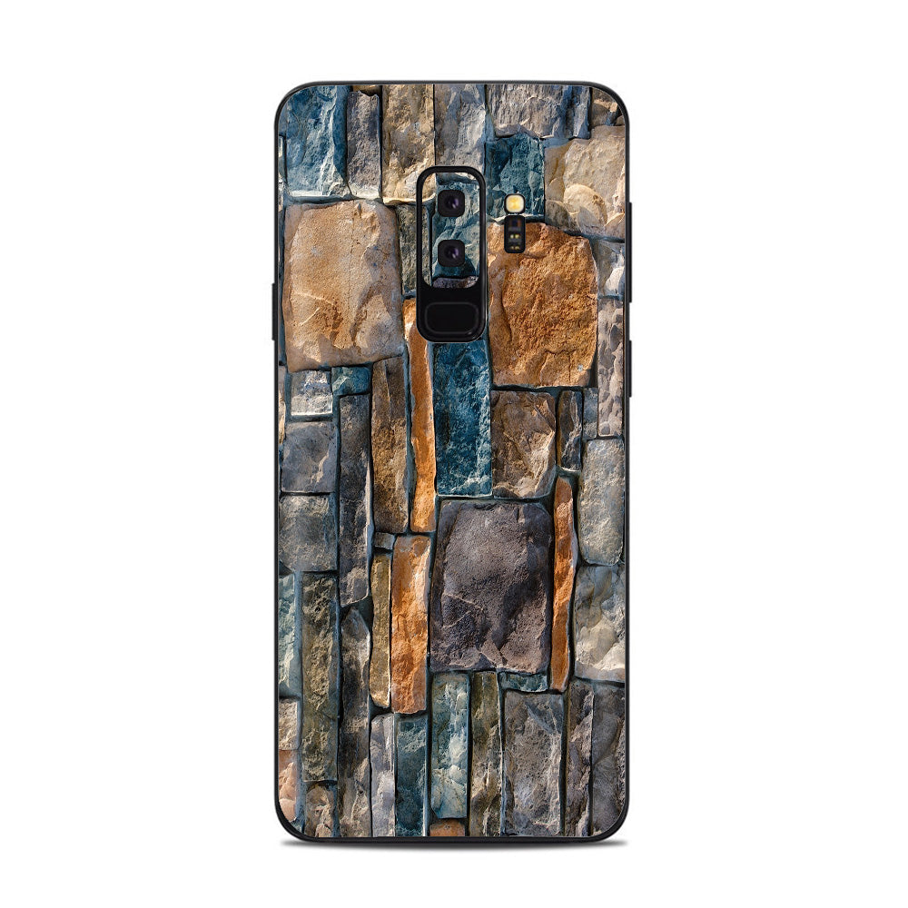  Aged Used Rough Dirty Brick Wall Panel Samsung Galaxy S9 Plus Skin