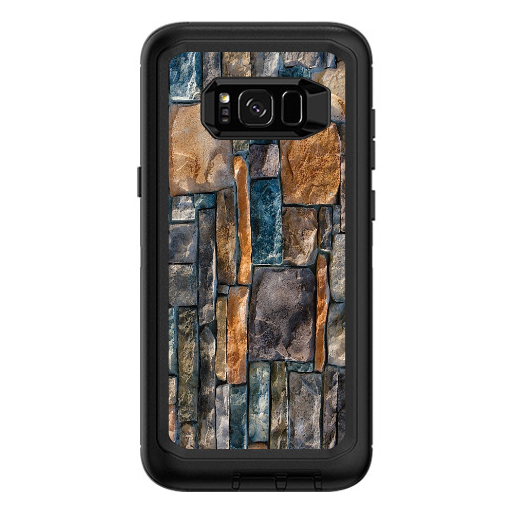  Aged Used Rough Dirty Brick Wall Panel Otterbox Defender Samsung Galaxy S8 Plus Skin