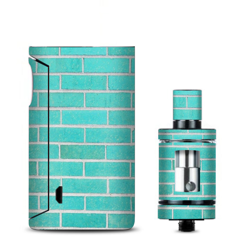  Teal Baby Blue Brick Wall Vaporesso Drizzle Fit Skin