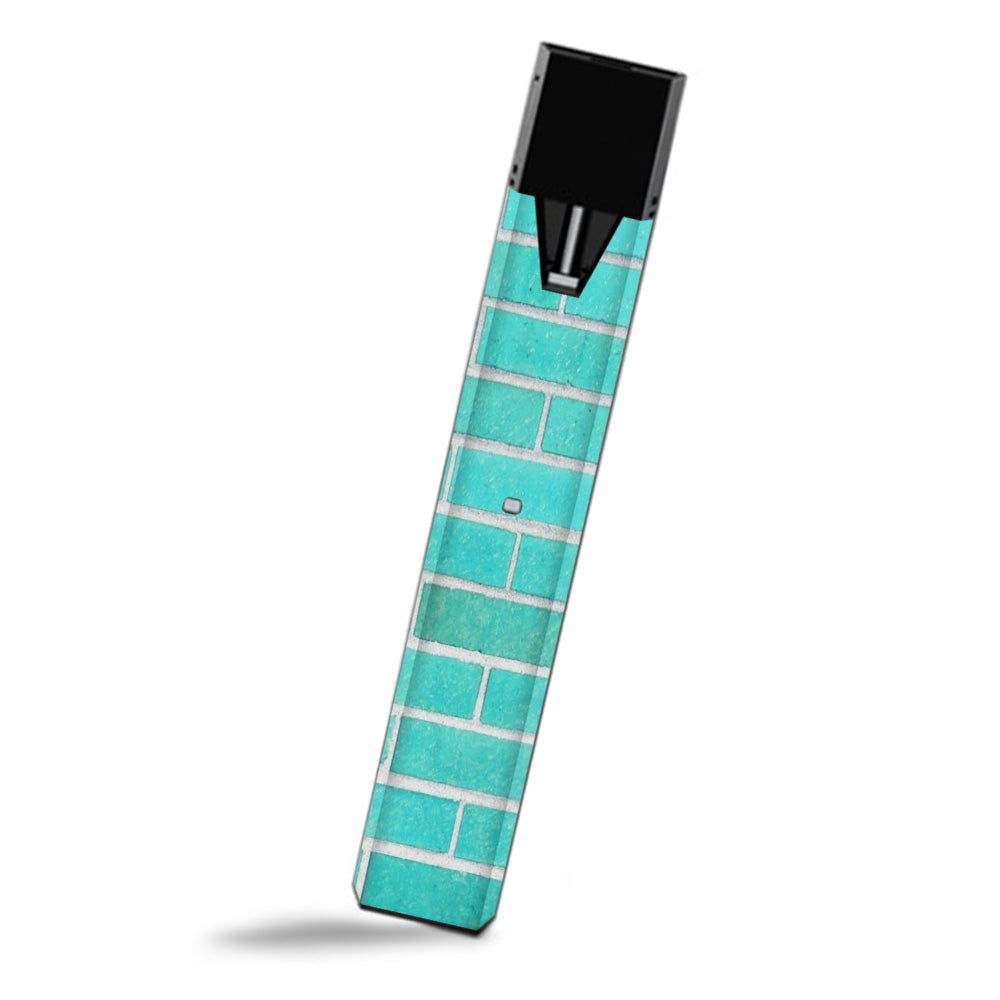 Teal Baby Blue Brick Wall Smok Fit Ultra Portable Skin