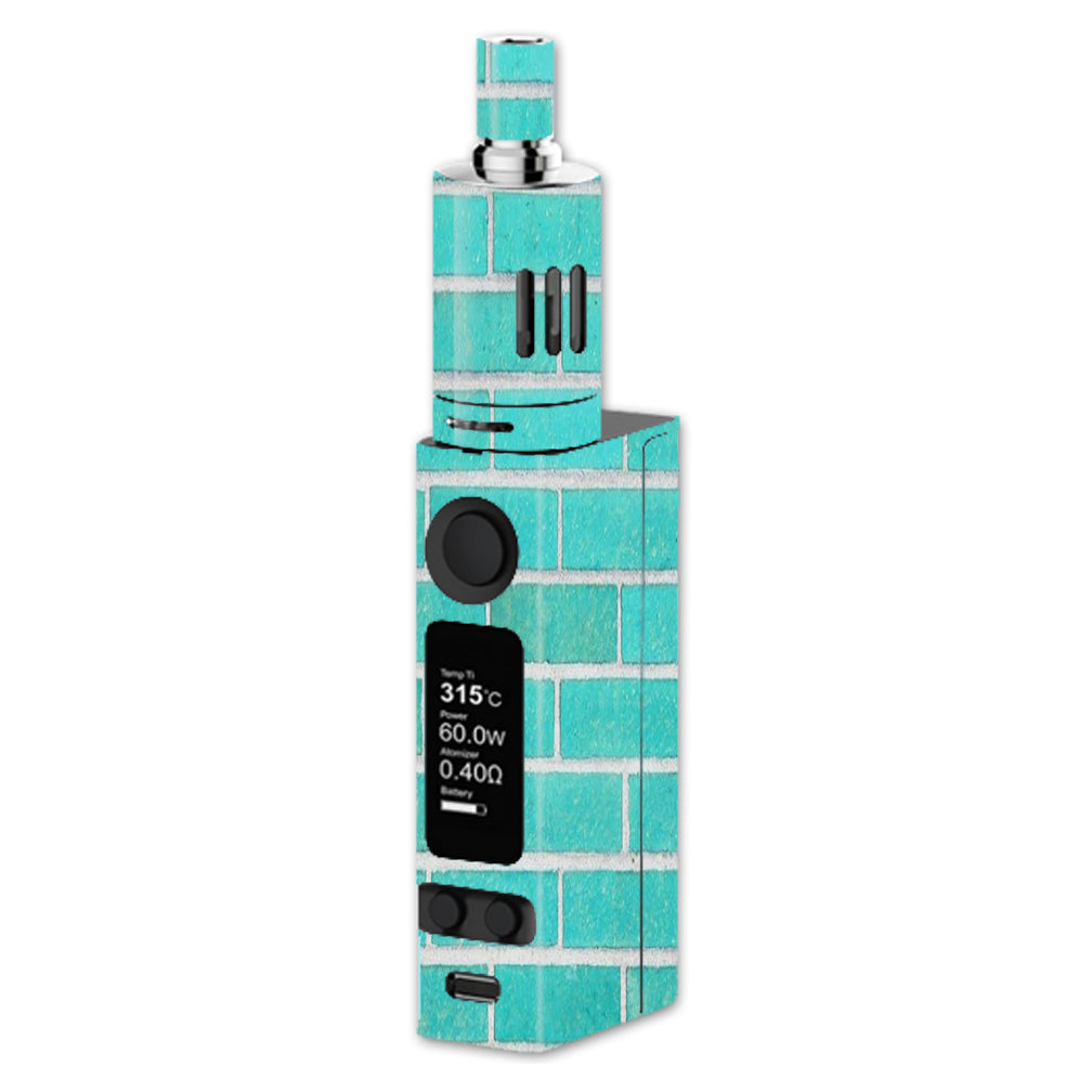  Teal Baby Blue Brick Wall Joyetech Evic VTC Mini Skin