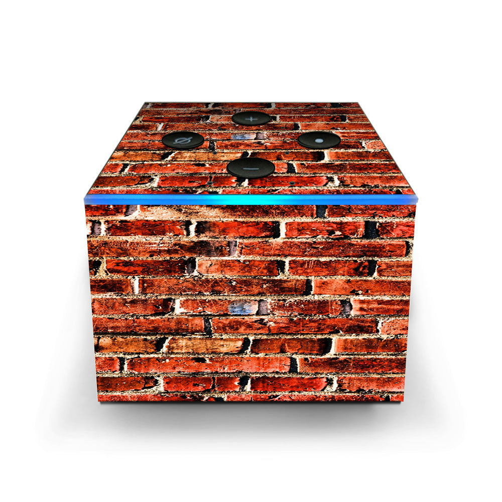  Red Brick Wall Rough Brickhouse  Amazon Fire TV Cube Skin