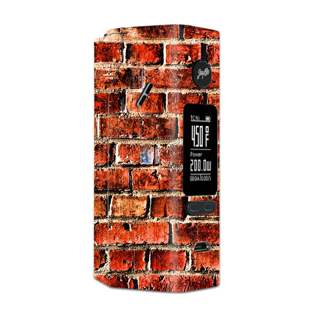  Red Brick Wall Rough Brickhouse Wismec Reuleaux RX 2/3 combo kit Skin