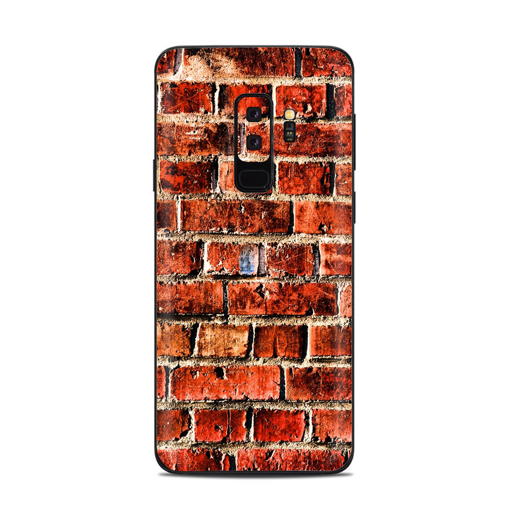  Red Brick Wall Rough Brickhouse  Samsung Galaxy S9 Plus Skin