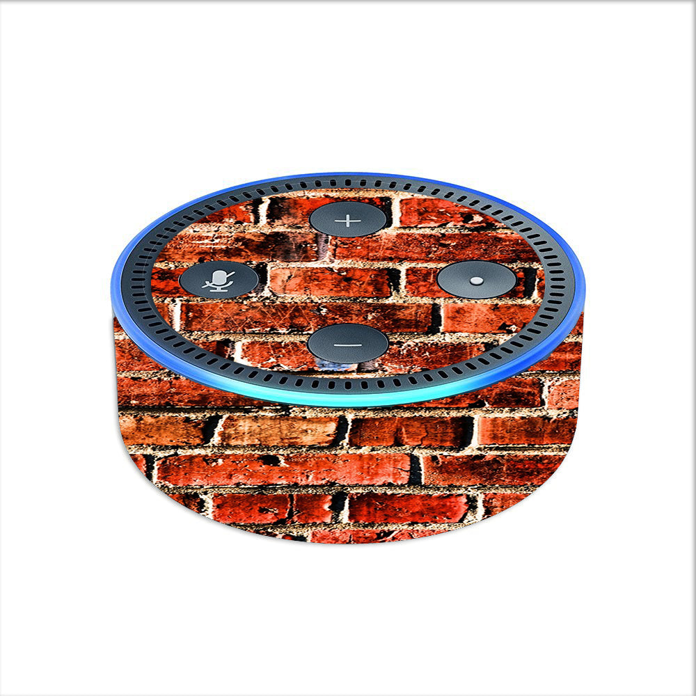  Red Brick Wall Rough Brickhouse Amazon Echo Dot 2nd Gen Skin