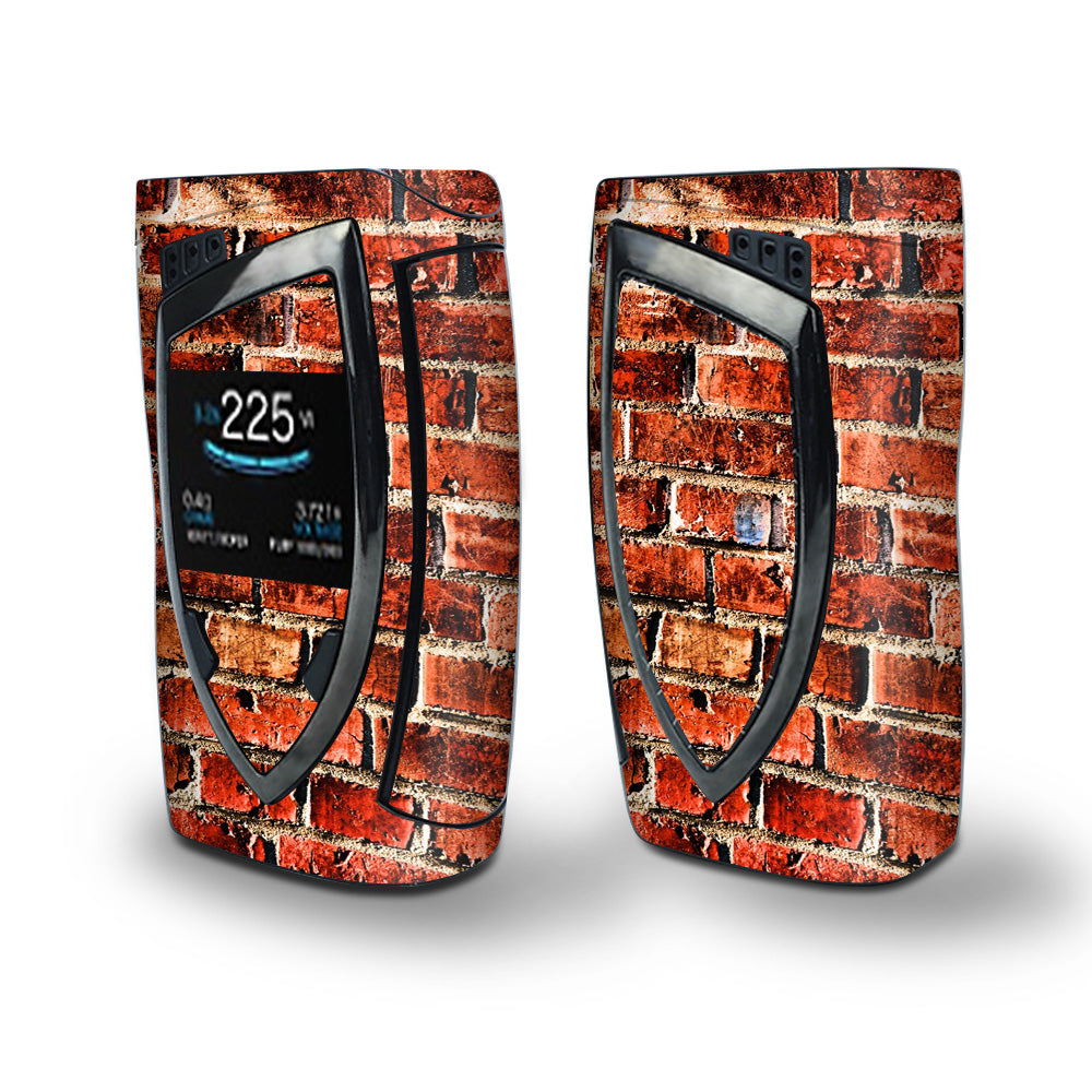 Skin Decal Vinyl Wrap for Smok Devilkin Kit 225w (includes TFV12 Prince Tank Skins) Vape Skins Stickers Cover / Red Brick Wall Rough BrickHouse 