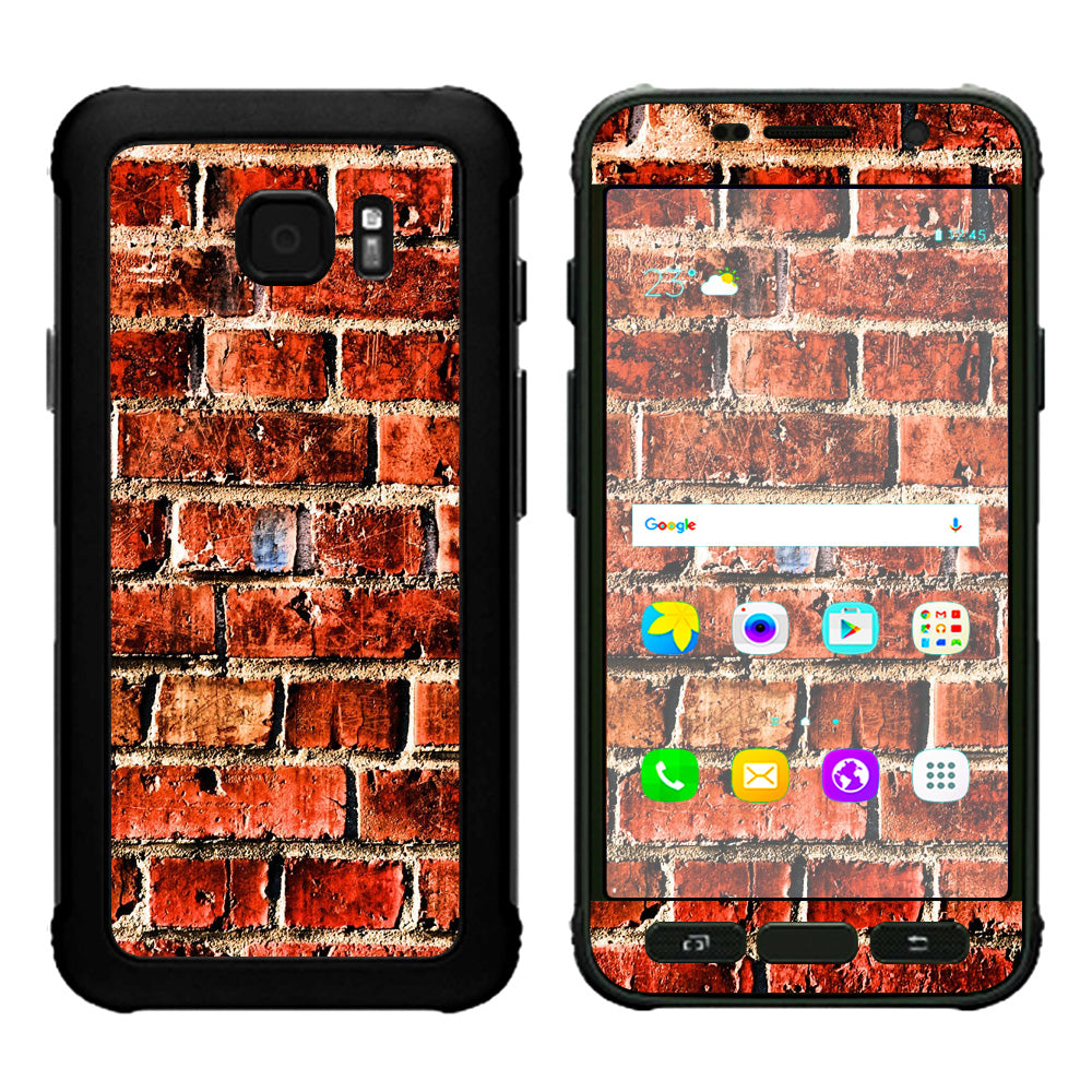  Red Brick Wall Rough Brickhouse  Samsung Galaxy S7 Active Skin