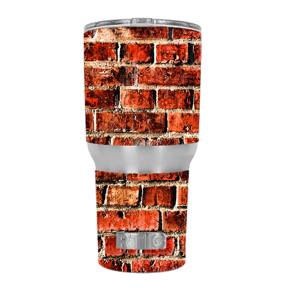  Red Brick Wall Rough Brickhouse RTIC 30oz Tumbler Skin