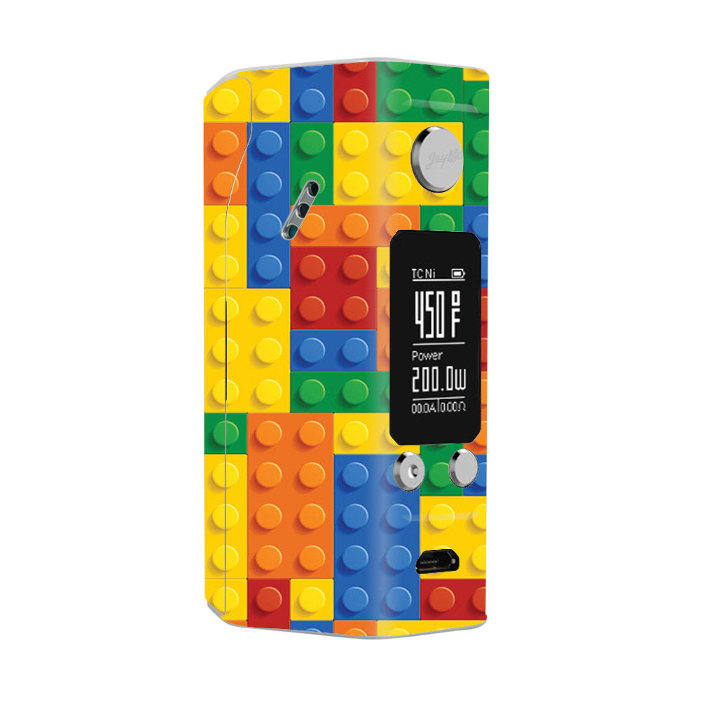  Playing Blocks Bricks Colorful Snap Wismec Reuleaux RX200S Skin