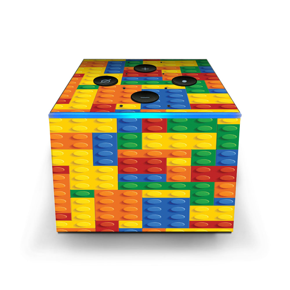  Playing Blocks Bricks Colorful Snap  Amazon Fire TV Cube Skin