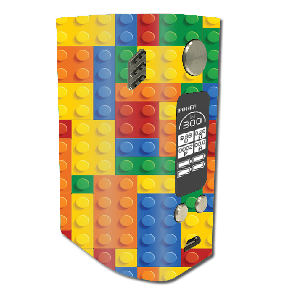  Playing Blocks Bricks Colorful Snap Wismec Reuleaux RX300 Skin
