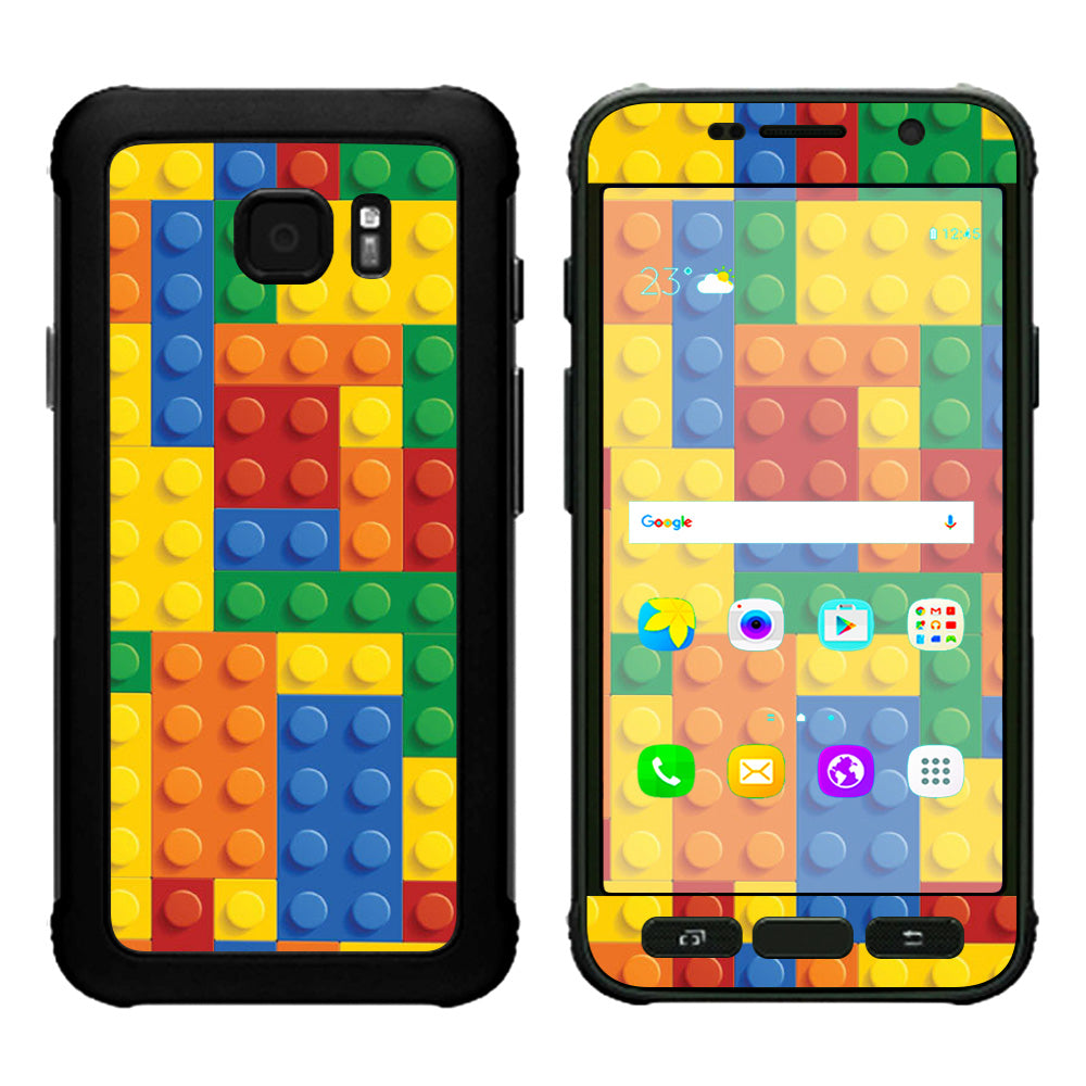  Playing Blocks Bricks Colorful Snap  Samsung Galaxy S7 Active Skin
