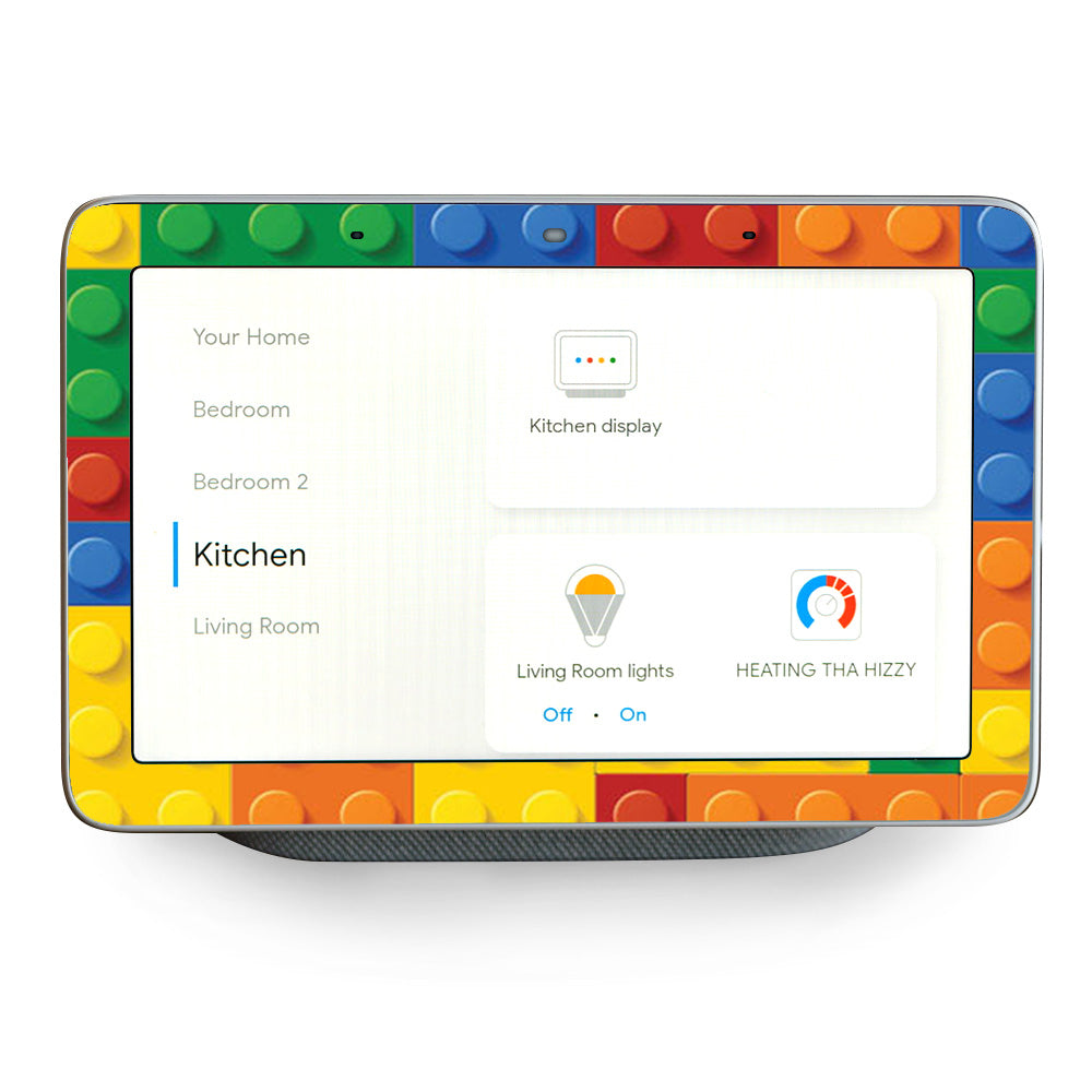 Playing Blocks Bricks Colorful Snap  Google Home Hub Skin