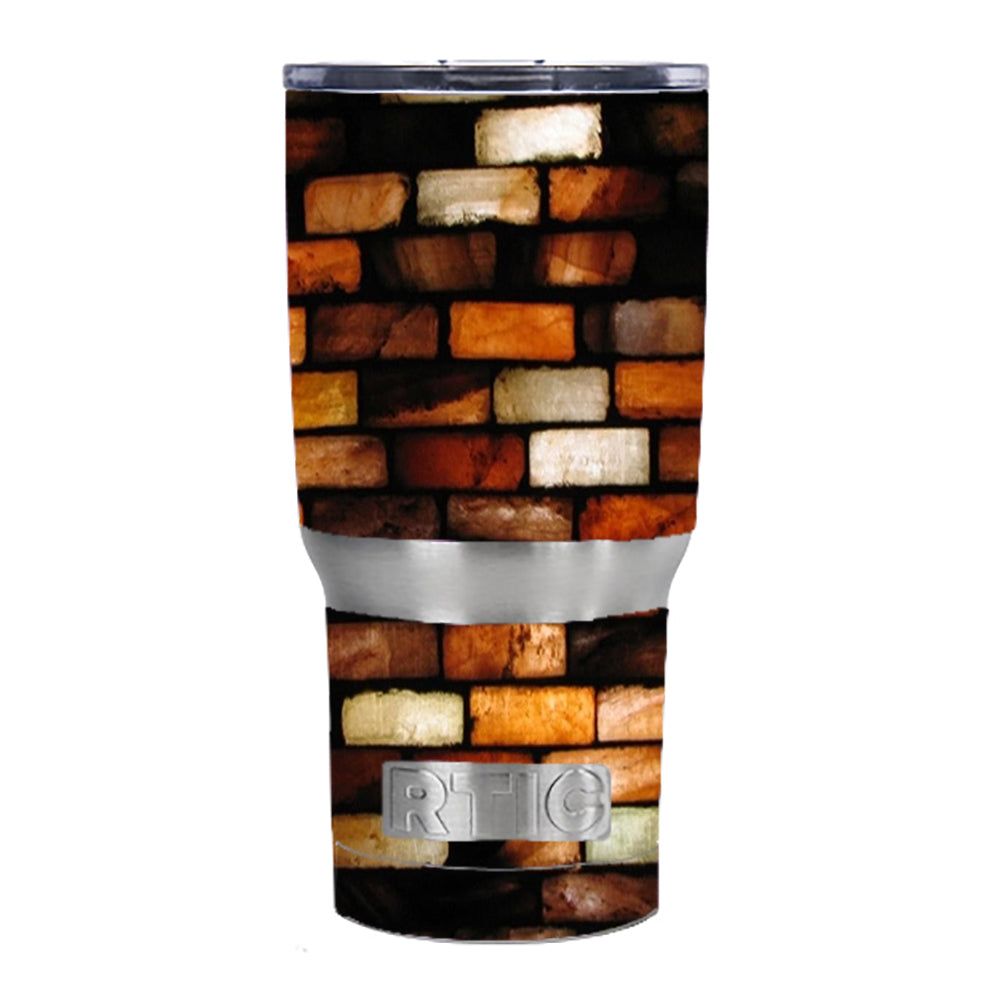  Stained Glass Bricks Brick Wall RTIC 20oz Tumbler Skin
