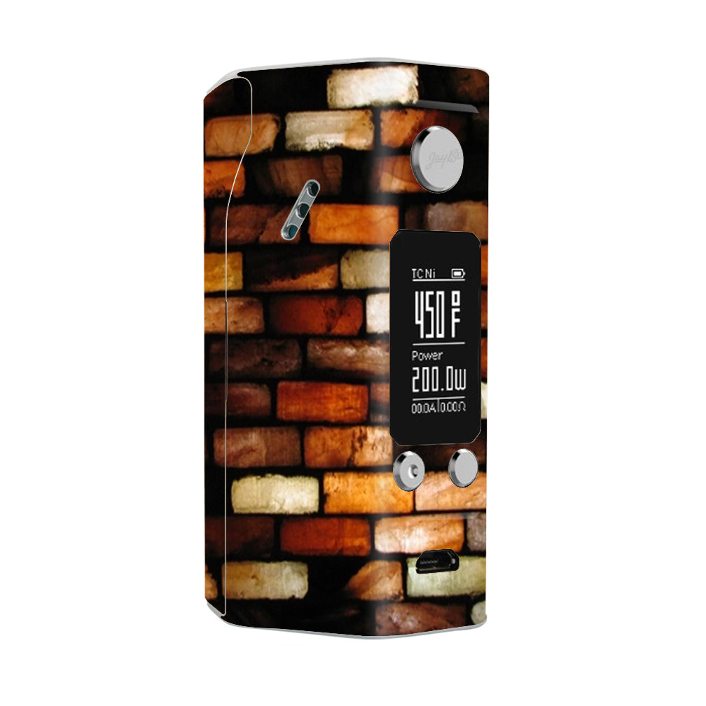  Stained Glass Bricks Brick Wall Wismec Reuleaux RX200S Skin