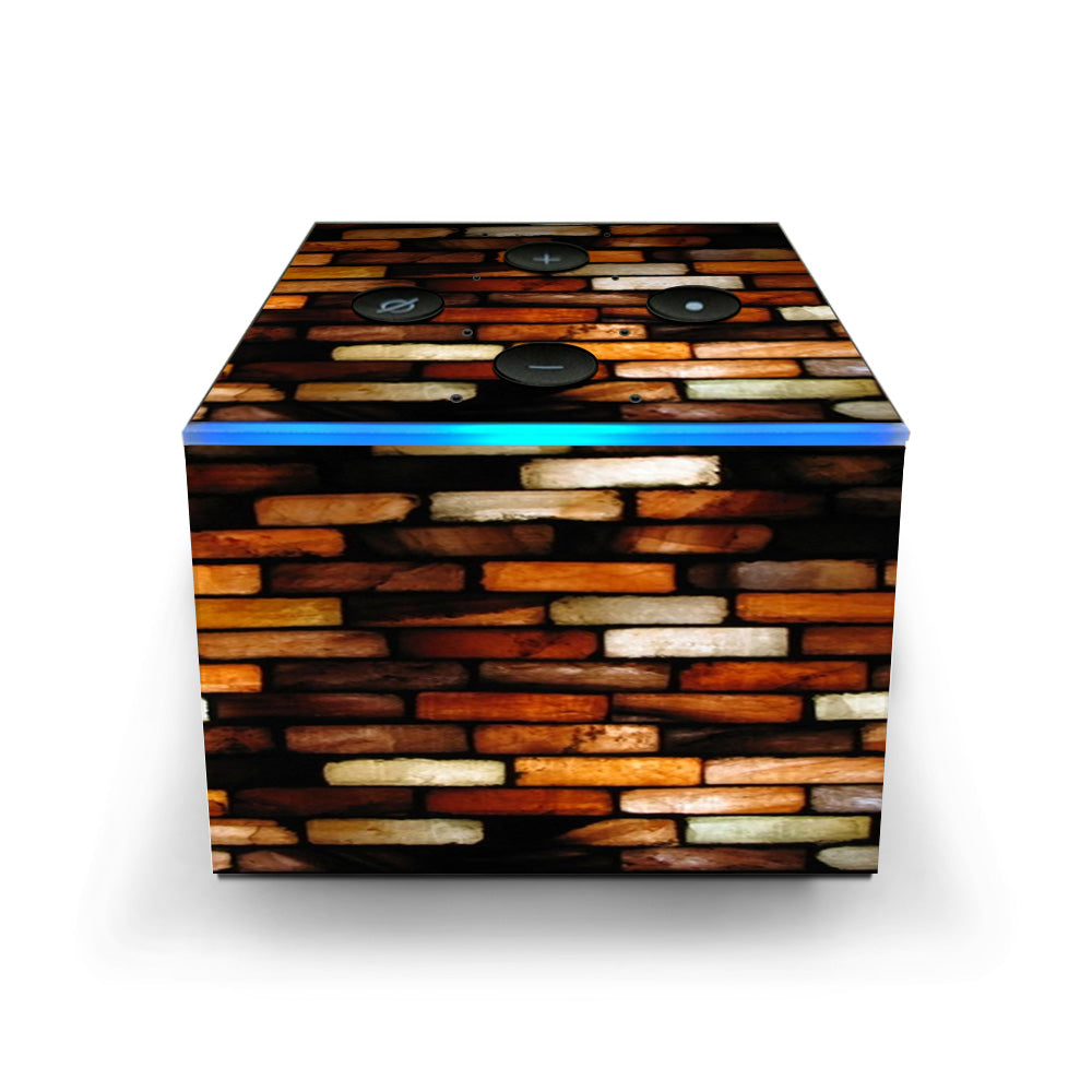  Stained Glass Bricks Brick Wall Amazon Fire TV Cube Skin