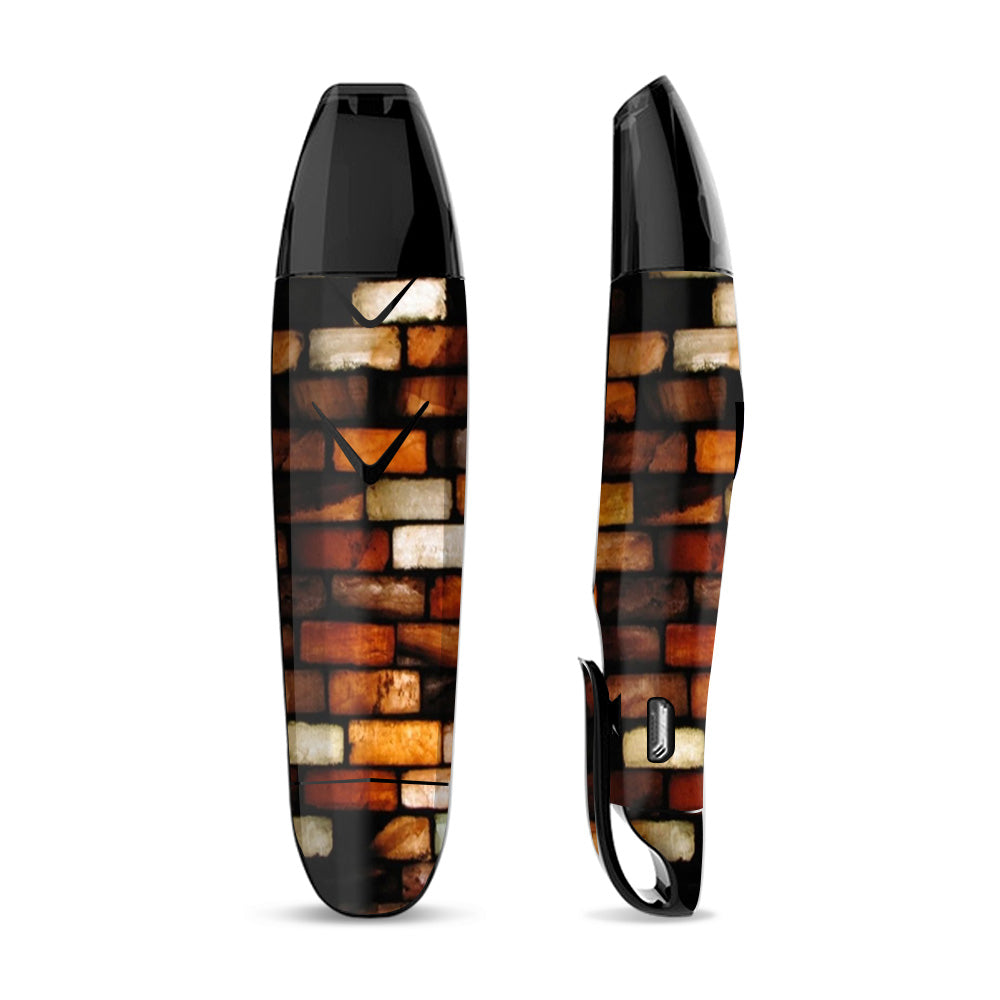 Skin Decal for Suorin Vagon  Vape / Stained Glass Bricks Brick Wall