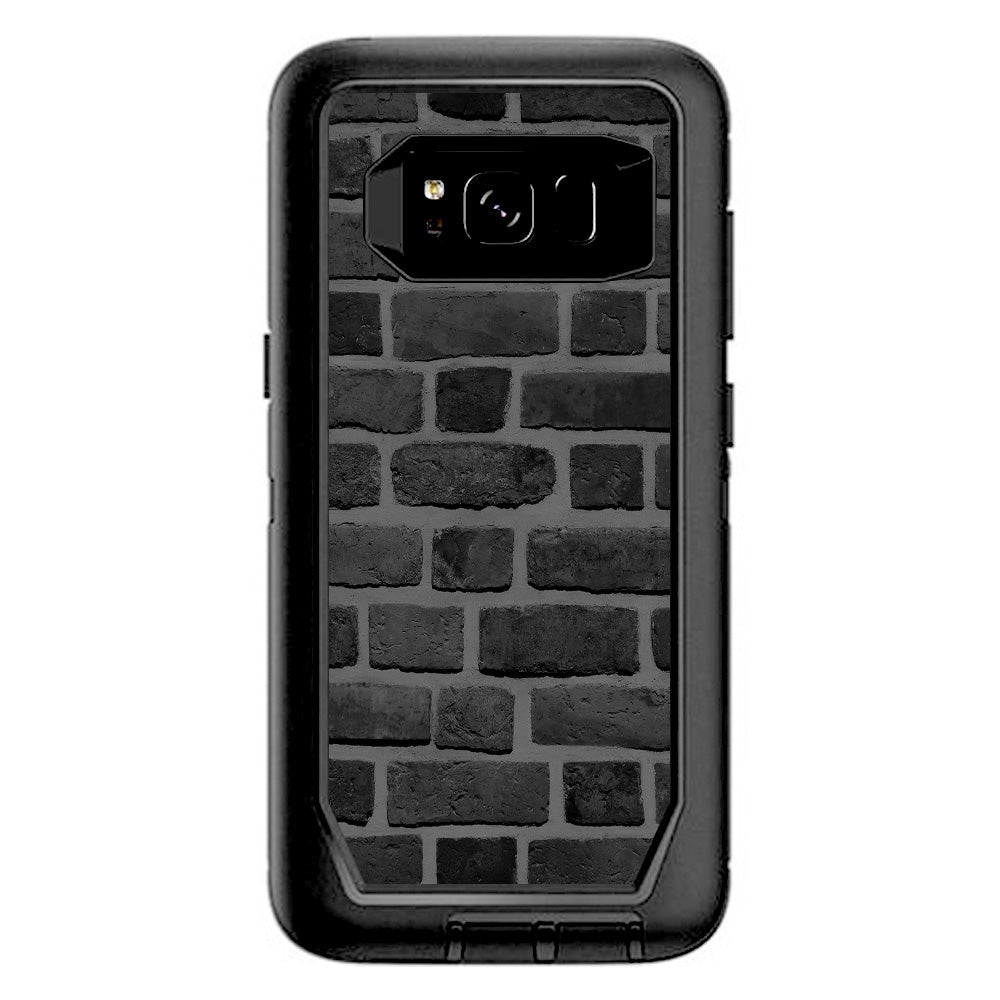  Grey Stone Brick Wall Bricks Blocks Otterbox Defender Samsung Galaxy S8 Skin