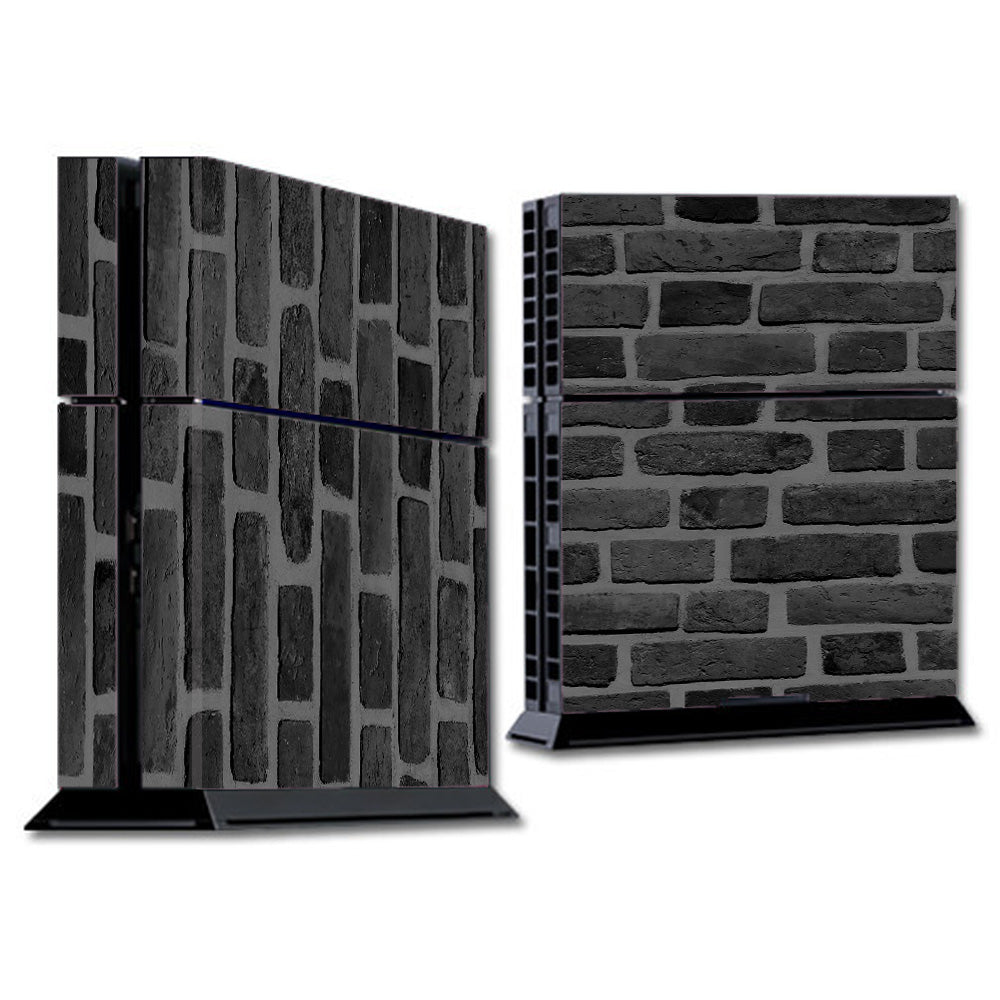  Grey Stone Brick Wall Bricks Blocks Sony Playstation PS4 Skin