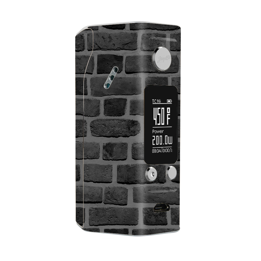  Grey Stone Brick Wall Bricks Blocks Wismec Reuleaux RX200S Skin