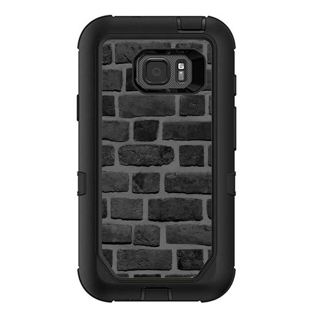  Grey Stone Brick Wall Bricks Blocks Otterbox Defender Samsung Galaxy S7 Active Skin