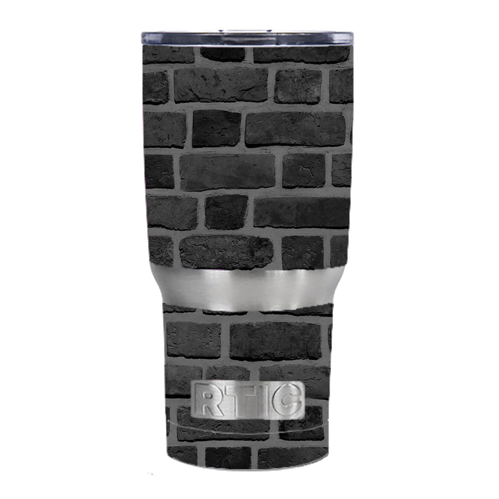  Grey Stone Brick Wall Bricks Blocks RTIC 20oz Tumbler Skin