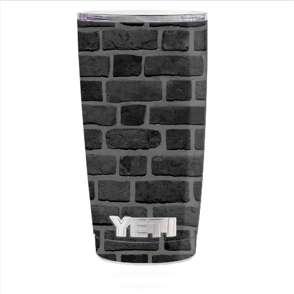  Grey Stone Brick Wall Bricks Blocks Yeti 20oz Rambler Tumbler Skin