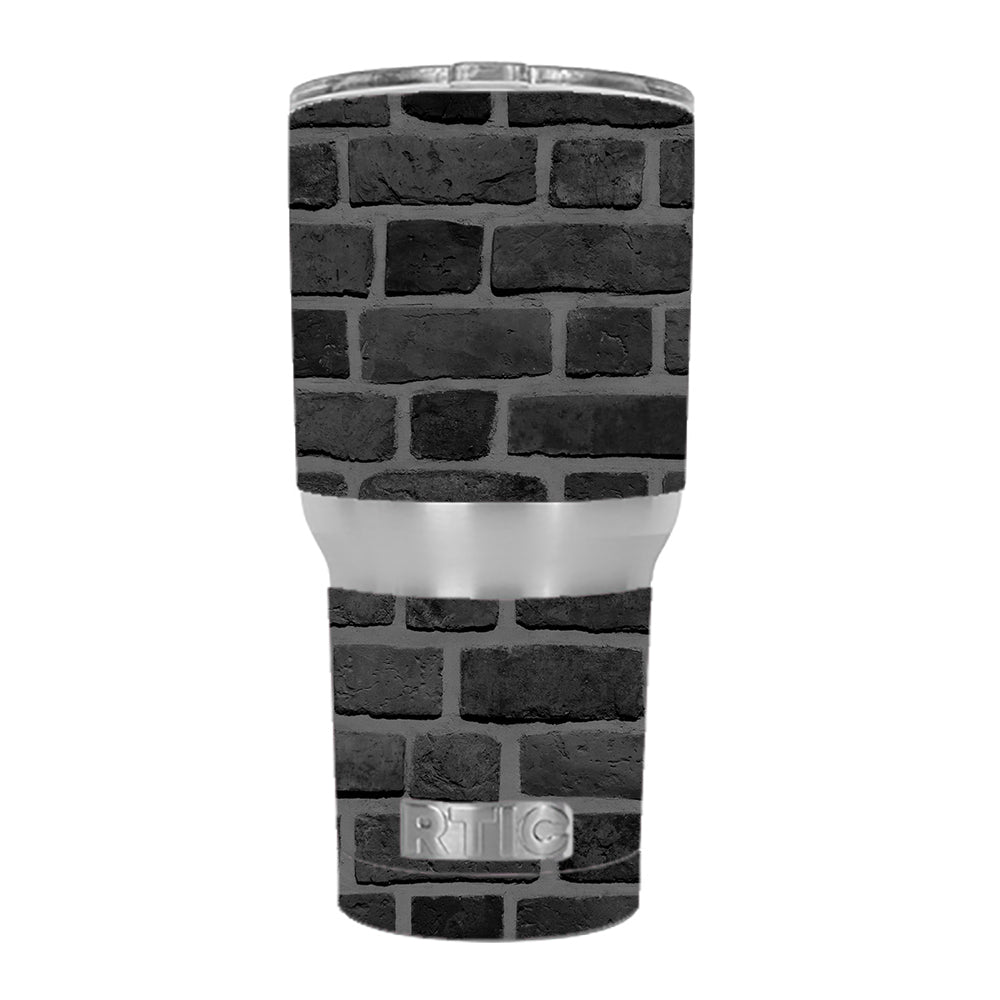  Grey Stone Brick Wall Bricks Blocks RTIC 30oz Tumbler Skin