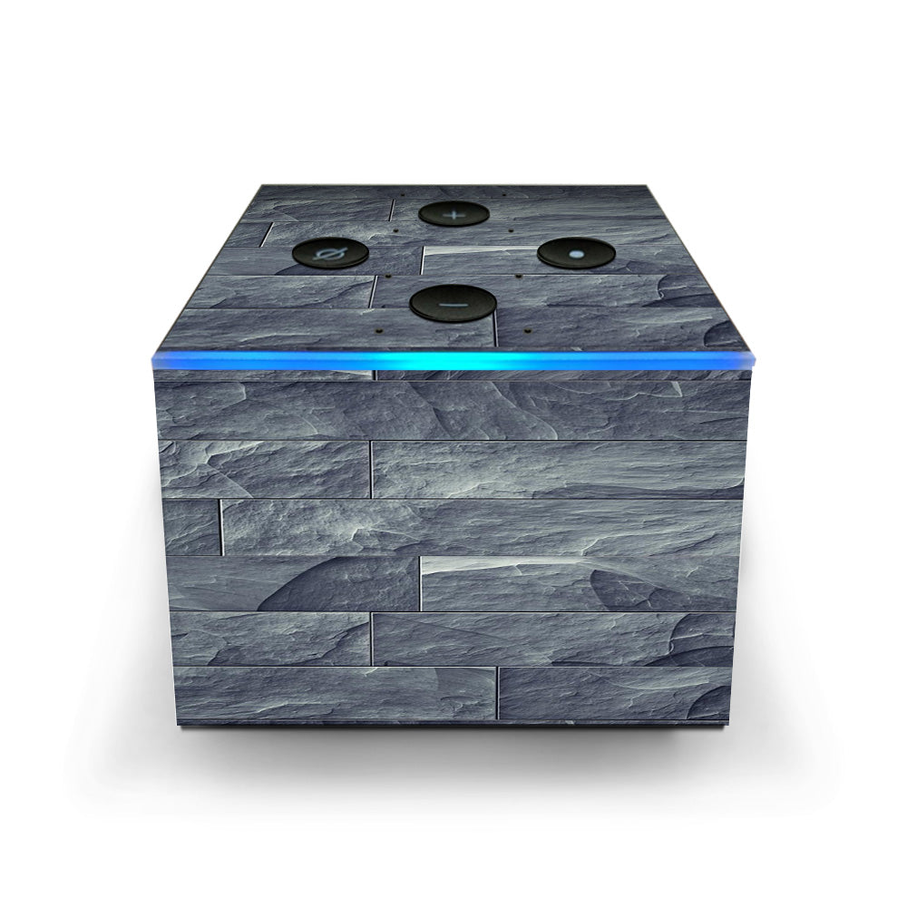  Grey Slate Panel Brick Wall Bricks Amazon Fire TV Cube Skin