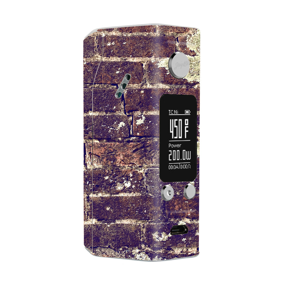  Aged Used Rough Dirty Brick Wall Panel Wismec Reuleaux RX200S Skin