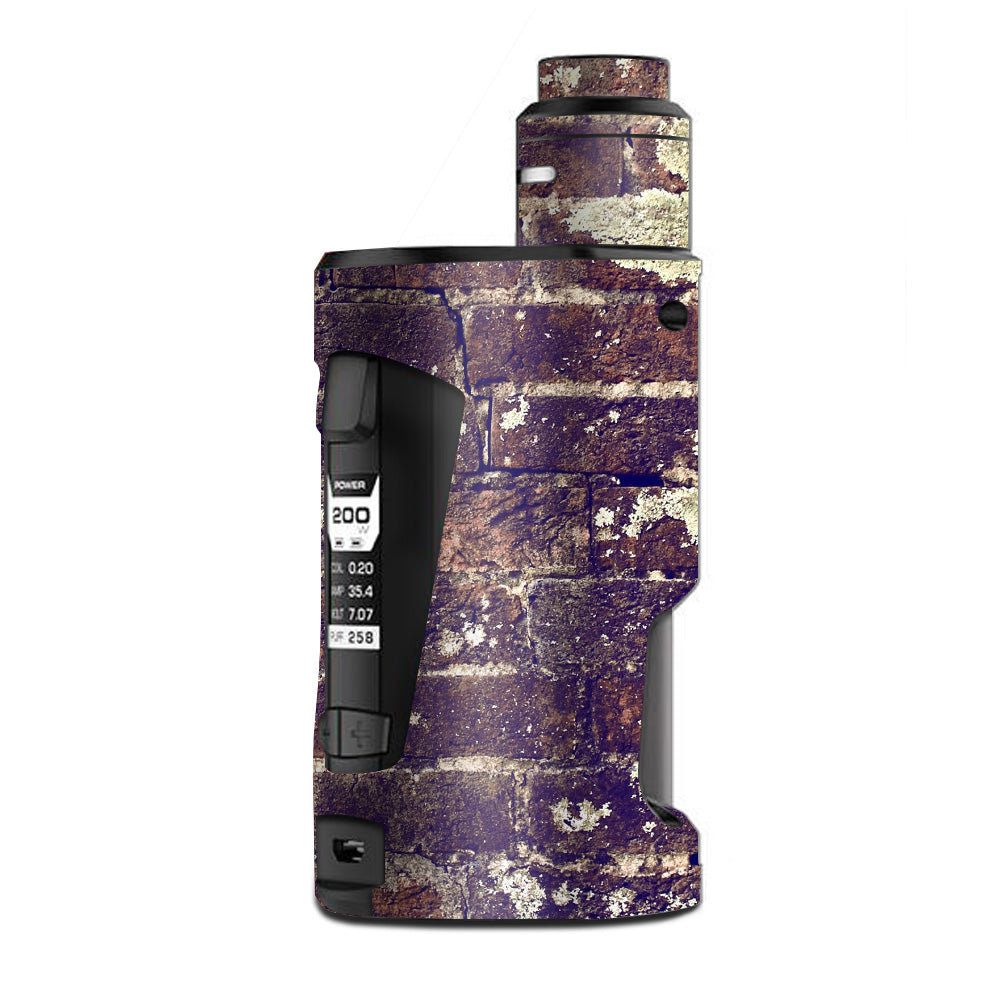  Aged Used Rough Dirty Brick Wall Panel G Box Squonk Geek Vape Skin