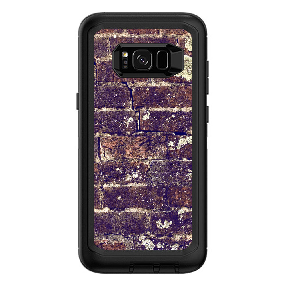  Aged Used Rough Dirty Brick Wall Panel Otterbox Defender Samsung Galaxy S8 Plus Skin