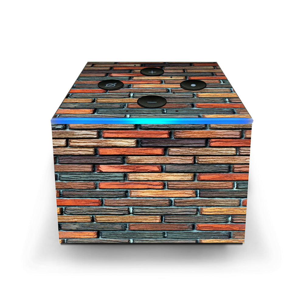  Colorful Brick Wall Design Amazon Fire TV Cube Skin