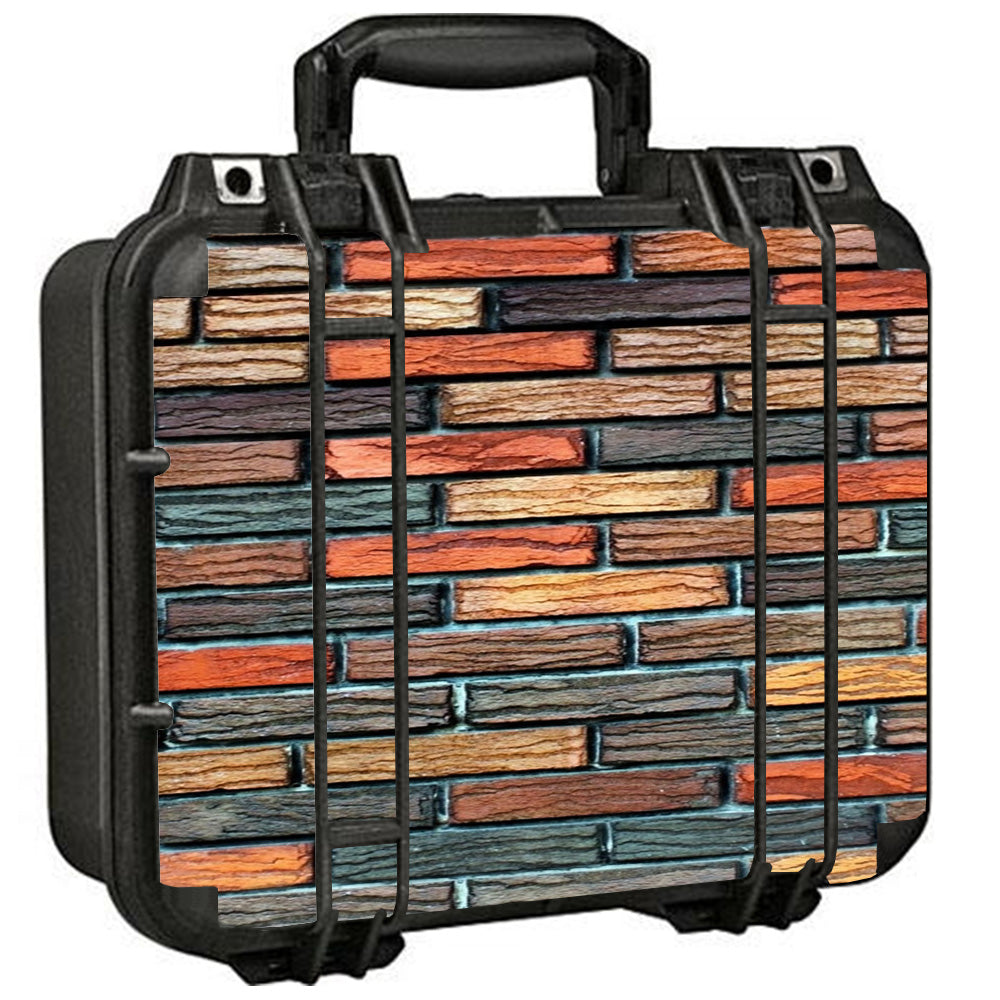  Colorful Brick Wall Design Pelican Case 1400 Skin