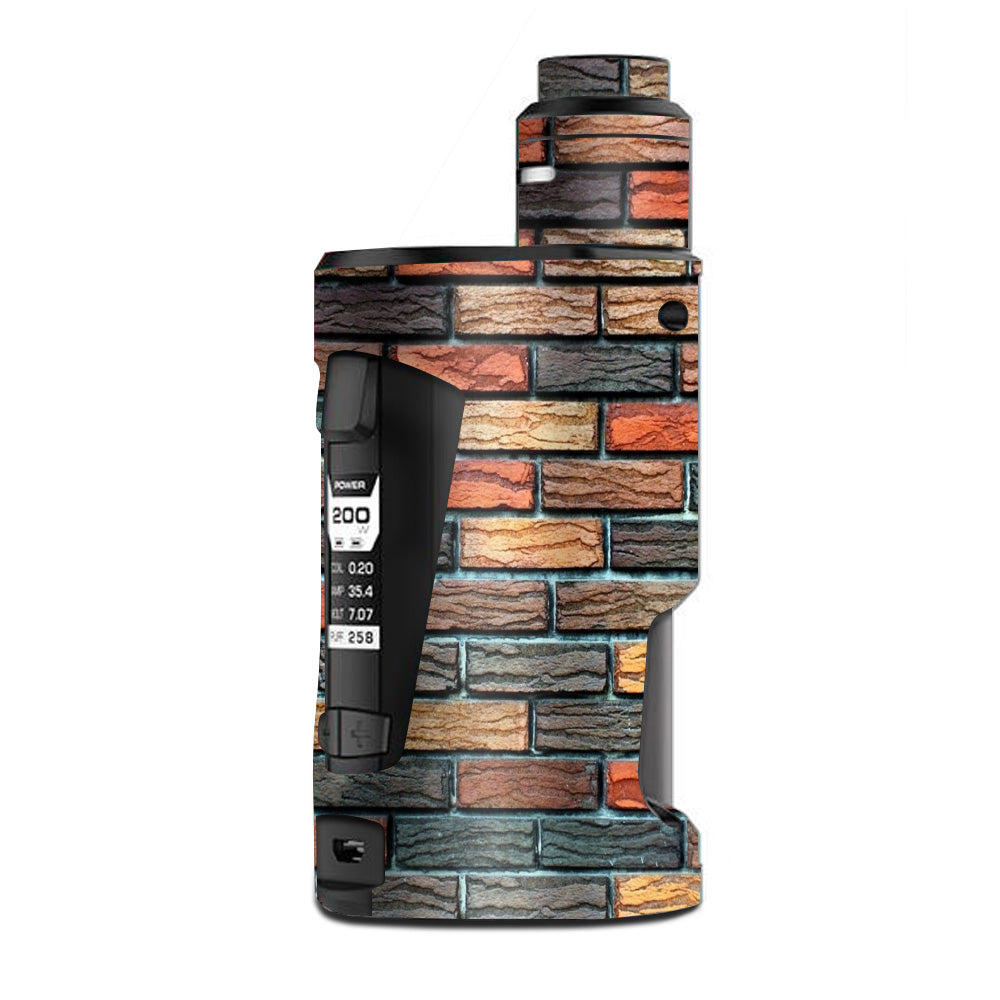  Colorful Brick Wall Design G Box Squonk Geek Vape Skin