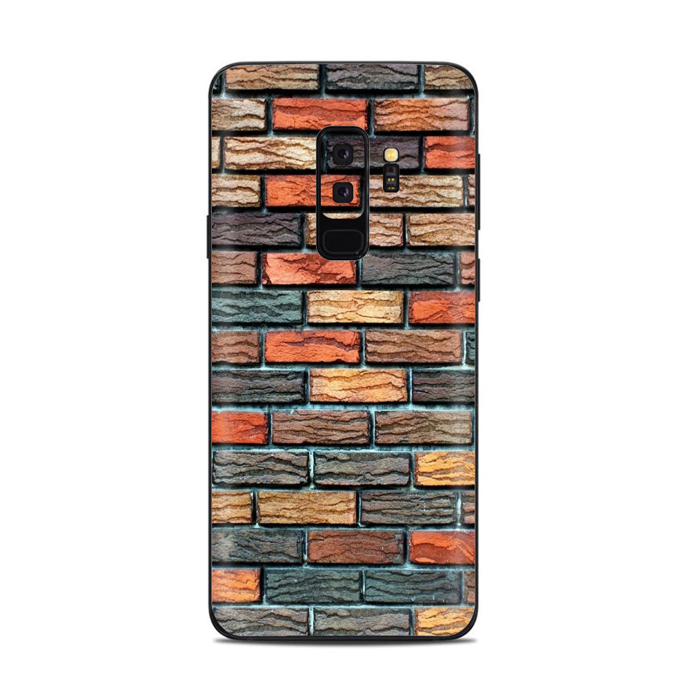  Colorful Brick Wall Design Samsung Galaxy S9 Plus Skin