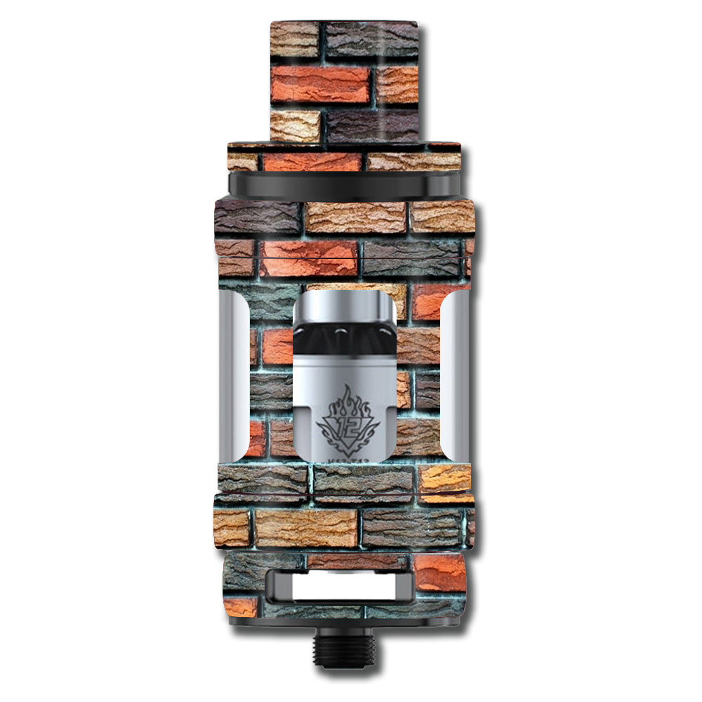  Colorful Brick Wall Design Smok TFV12 Tank Skin