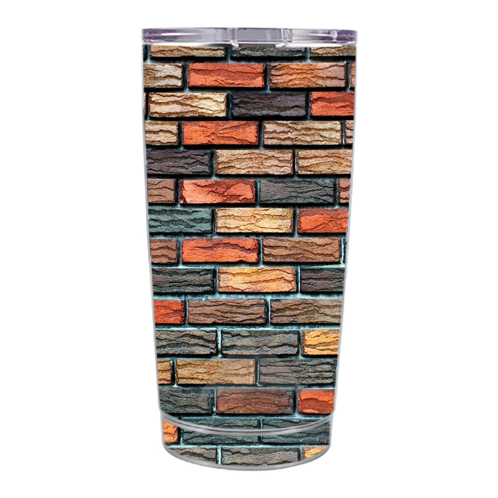  Colorful Brick Wall Design Ozark Trail 20oz Tumbler Skin