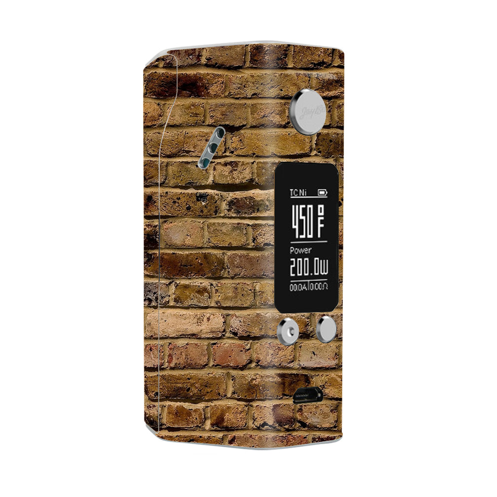  Brown Rough Brick Wall Wismec Reuleaux RX200S Skin