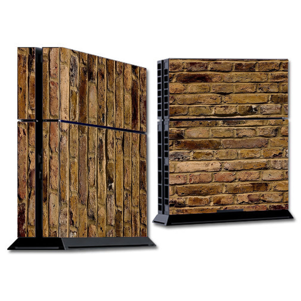  Brown Rough Brick Wall  Sony Playstation PS4 Skin