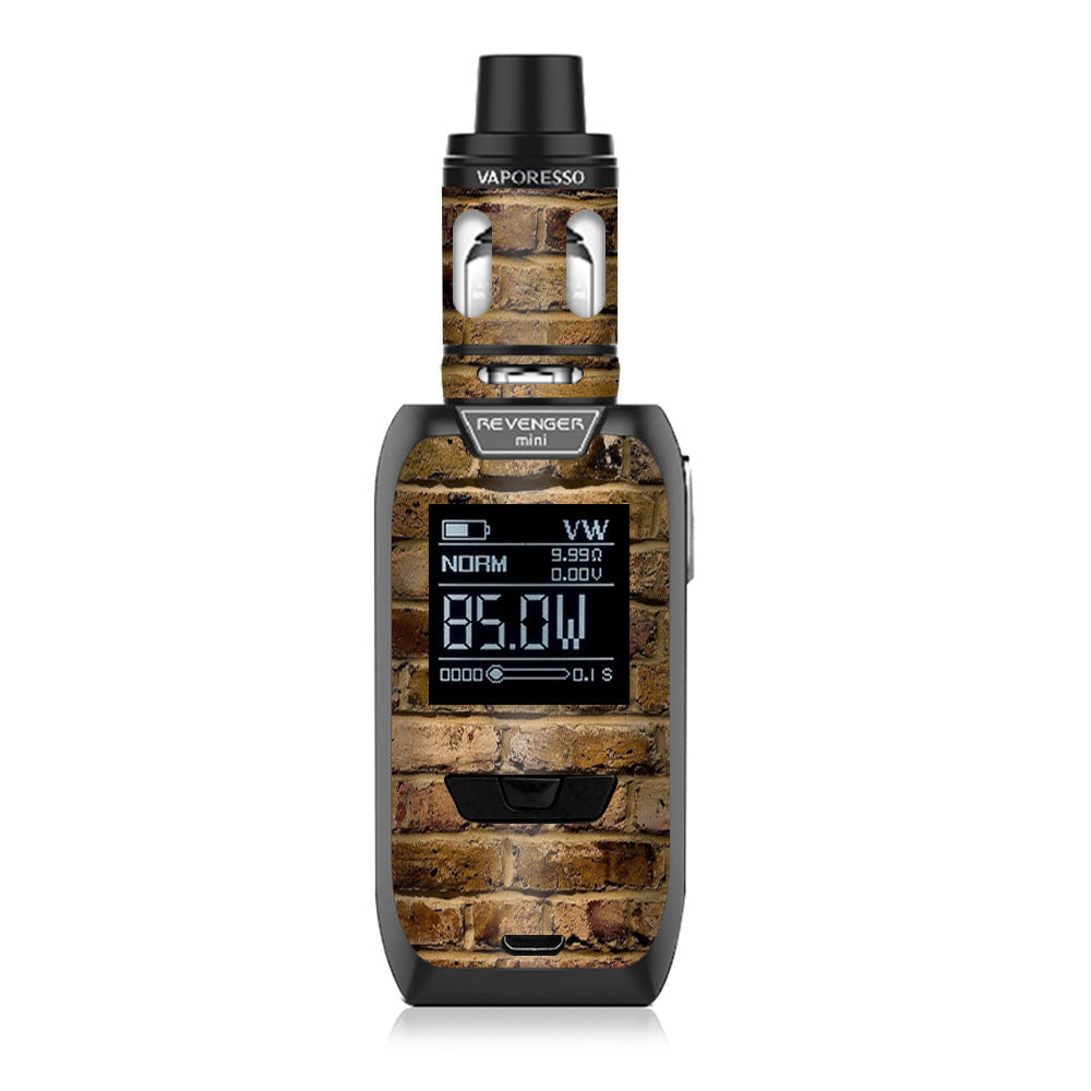  Brown Rough Brick Wall  Vaporesso Revenger Mini 85w Skin