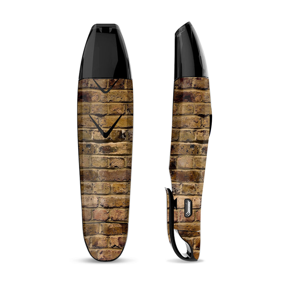 Skin Decal for Suorin Vagon  Vape / Brown Rough Brick Wall 