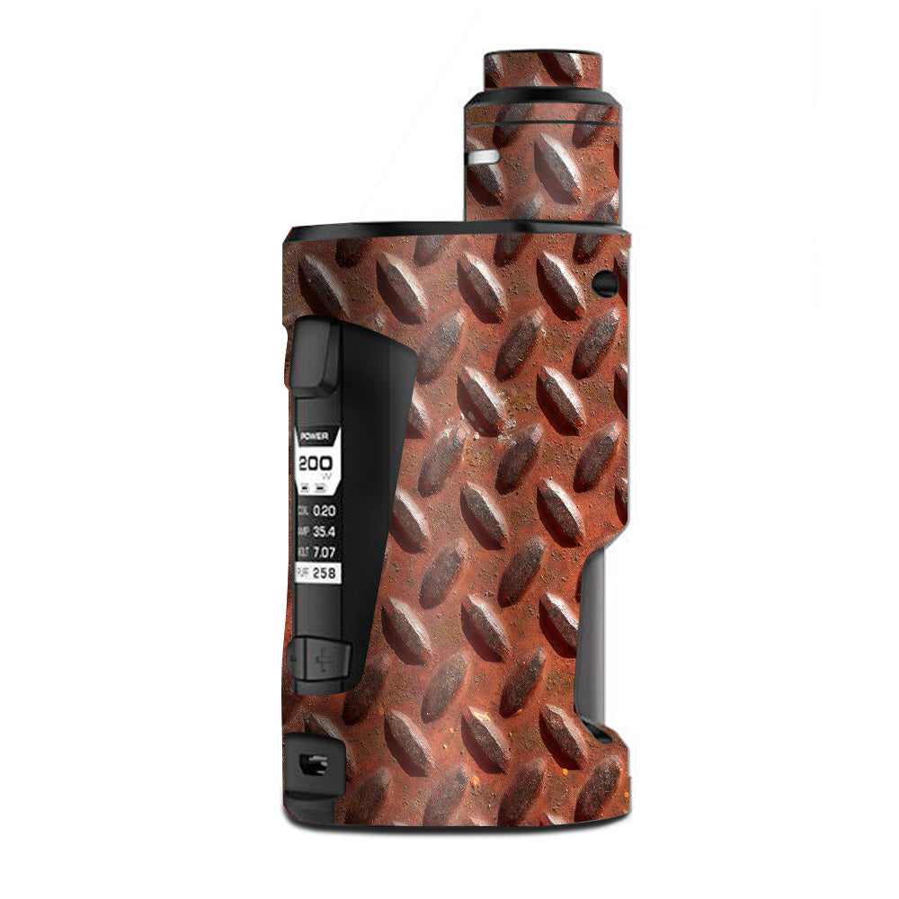  Rusted Diamond Plate Metal Panel Rust G Box Squonk Geek Vape Skin