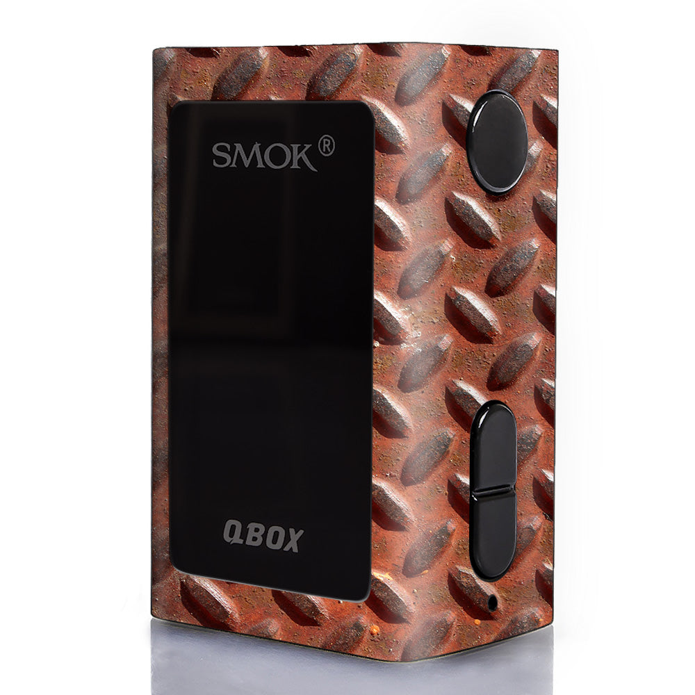  Rusted Diamond Plate Metal Panel Rust Smok Q-Box Skin