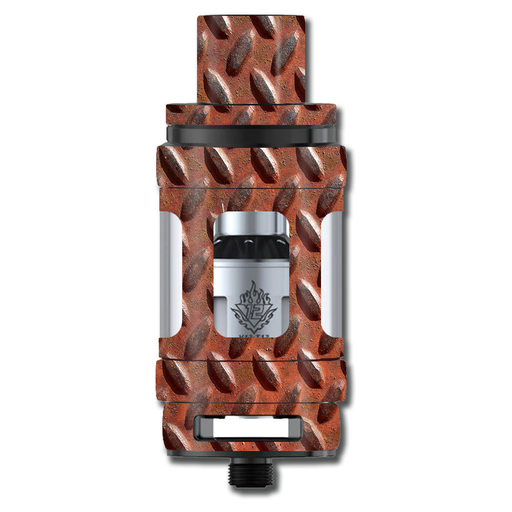  Rusted Diamond Plate Metal Panel Rust Smok TFV12 Tank Skin