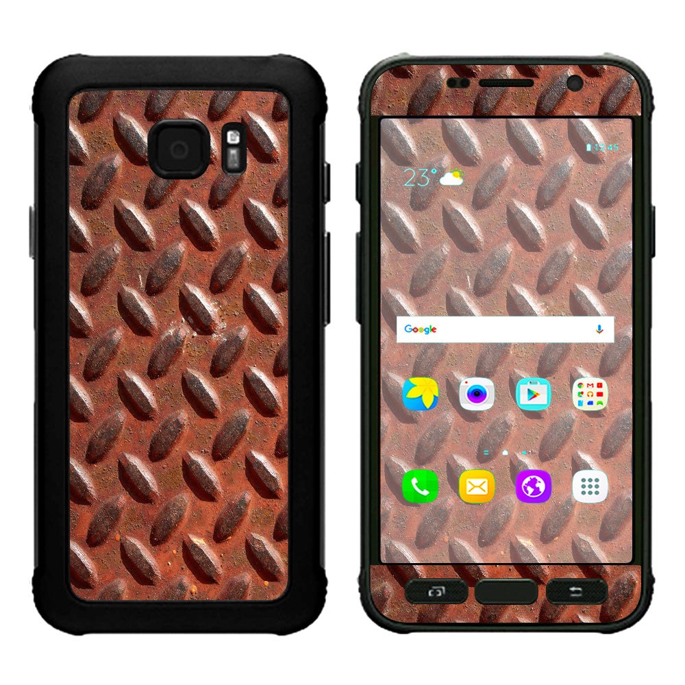  Rusted Diamond Plate Metal Panel Rust Samsung Galaxy S7 Active Skin