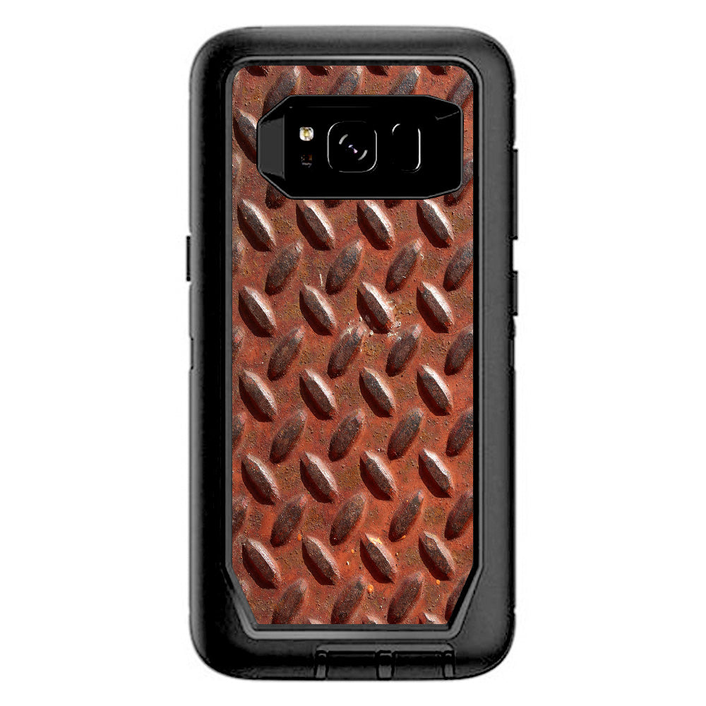  Rusted Diamond Plate Metal Panel Rust Otterbox Defender Samsung Galaxy S8 Skin
