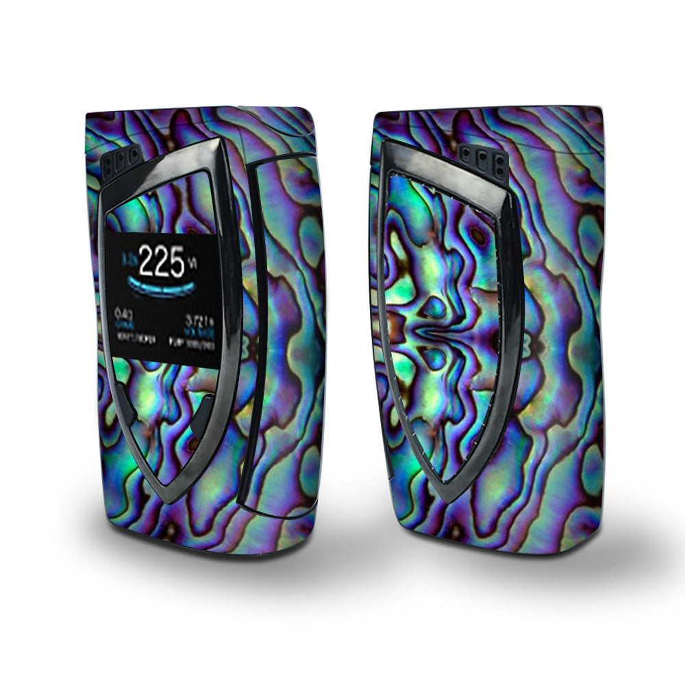 Skin Decal Vinyl Wrap for Smok Devilkin Kit 225w (includes TFV12 Prince Tank Skins) Vape Skins Stickers Cover / Abalone Sea Shell Green Blue Purple