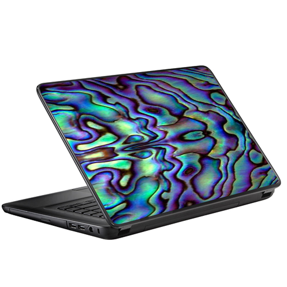  Abalone Sea Shell Green Blue Purple Universal 13 to 16 inch wide laptop Skin